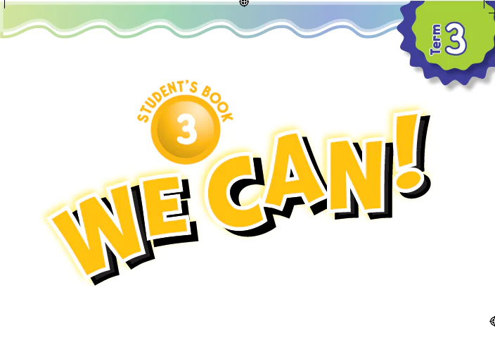 كتاب الانجليزي We can 3 ثالث ابتدائي الفصل الدراسي الاول 1446